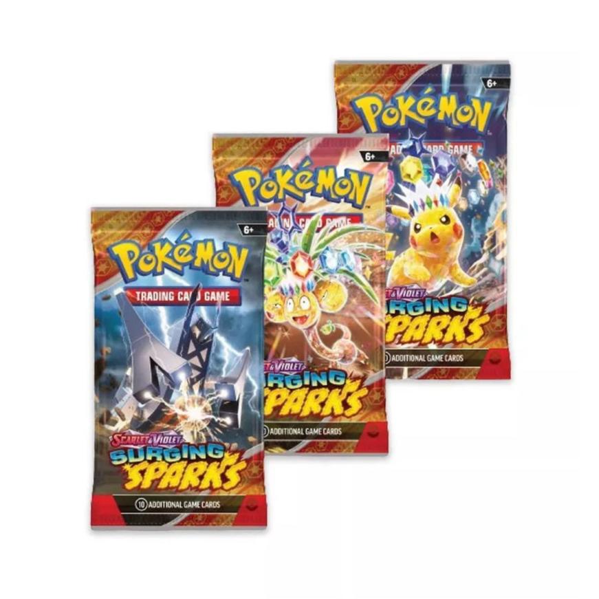 Surging Sparks Pokémon- Three Booster Blister