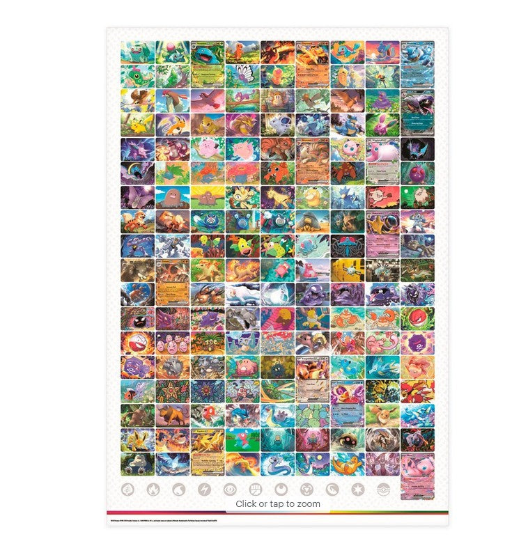 Pokémon TCG: Scarlet & Violet-151 Poster Collection Back