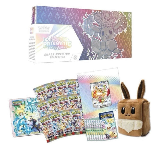 Prismatic Evolution Super Premium Collection- Pokémon (15 packs)