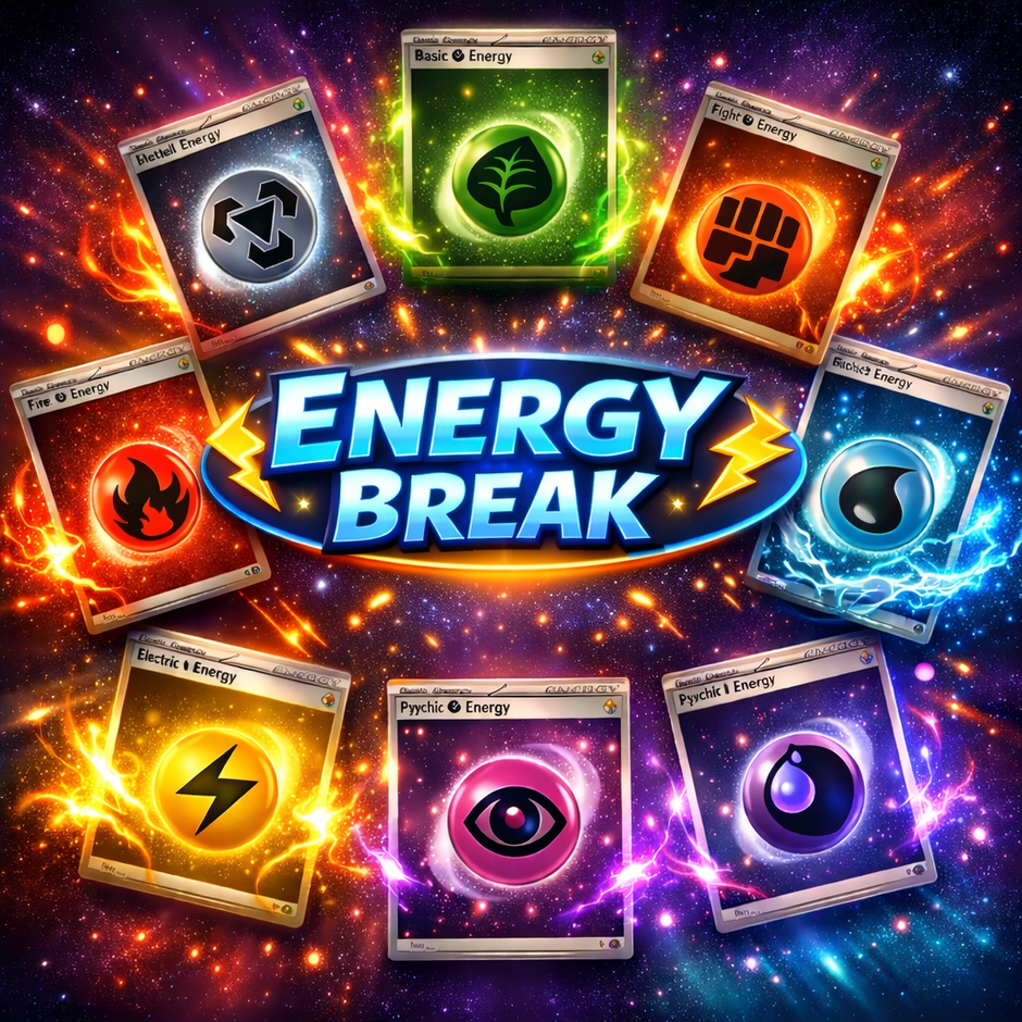 Pokemon Energy Breaks, Live Breaks, Trading Card Game, TikTok, Twitch ...