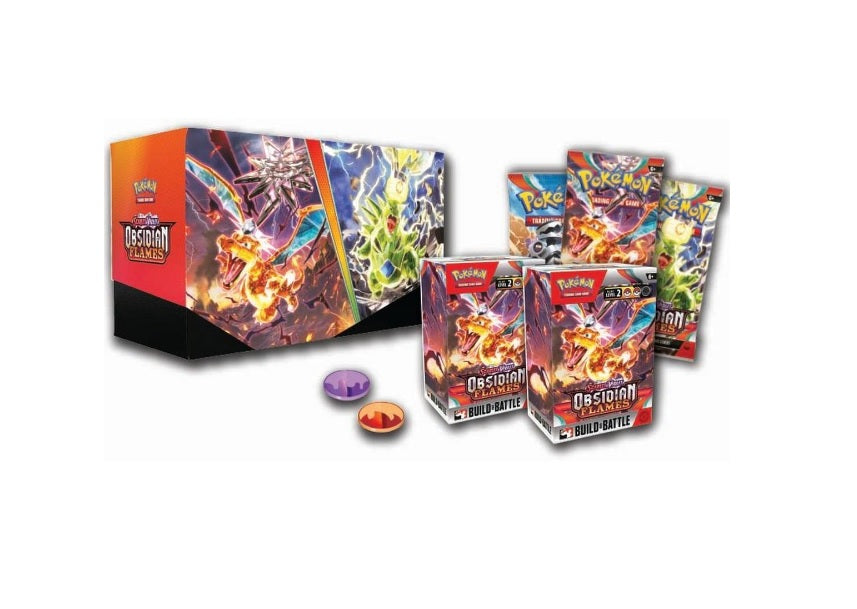 Obsidian Flames Build & Battle Stadium Box (11 packs)