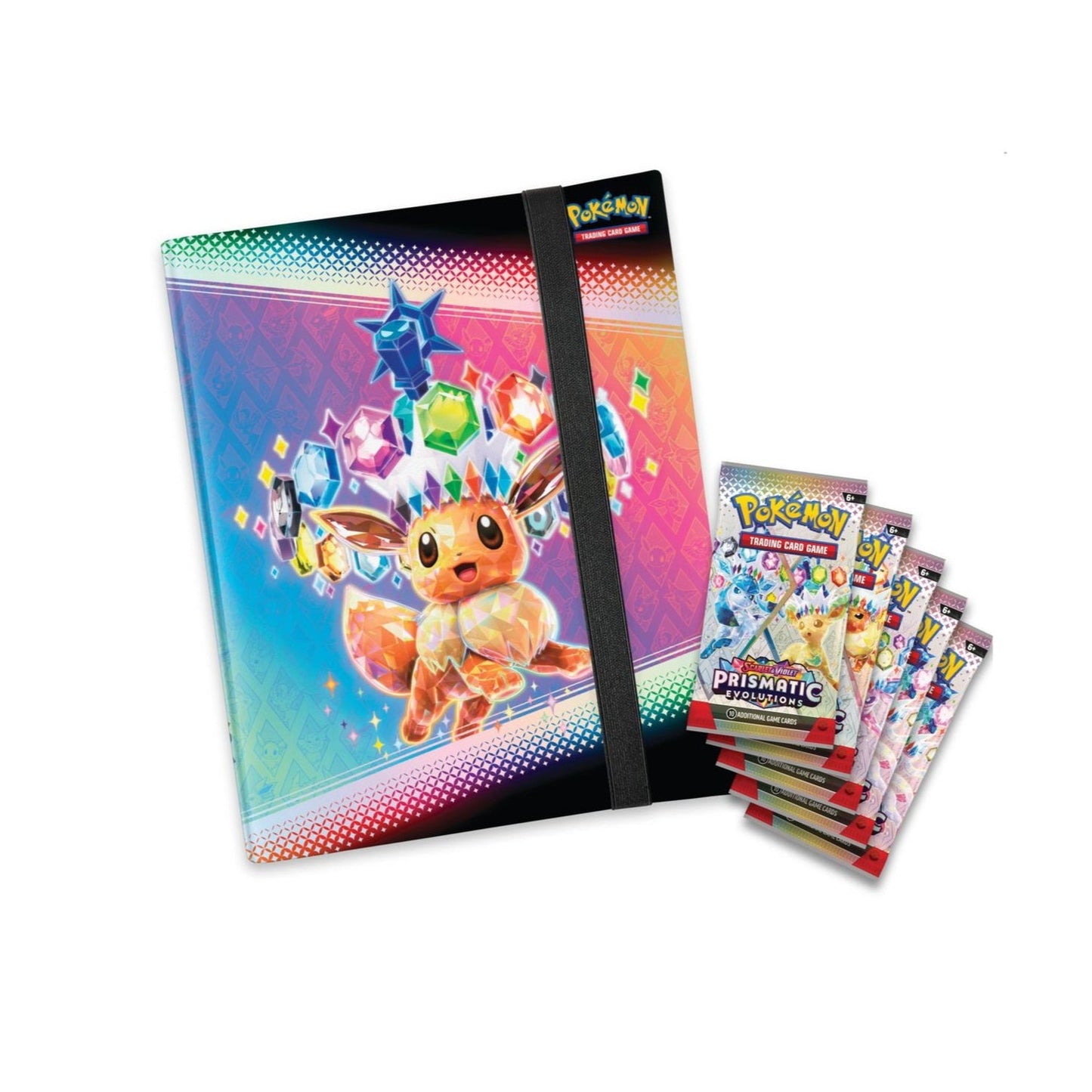 *LIMIT 1* Prismatic Evolution Binder Collection- Pokémon (4 packs)