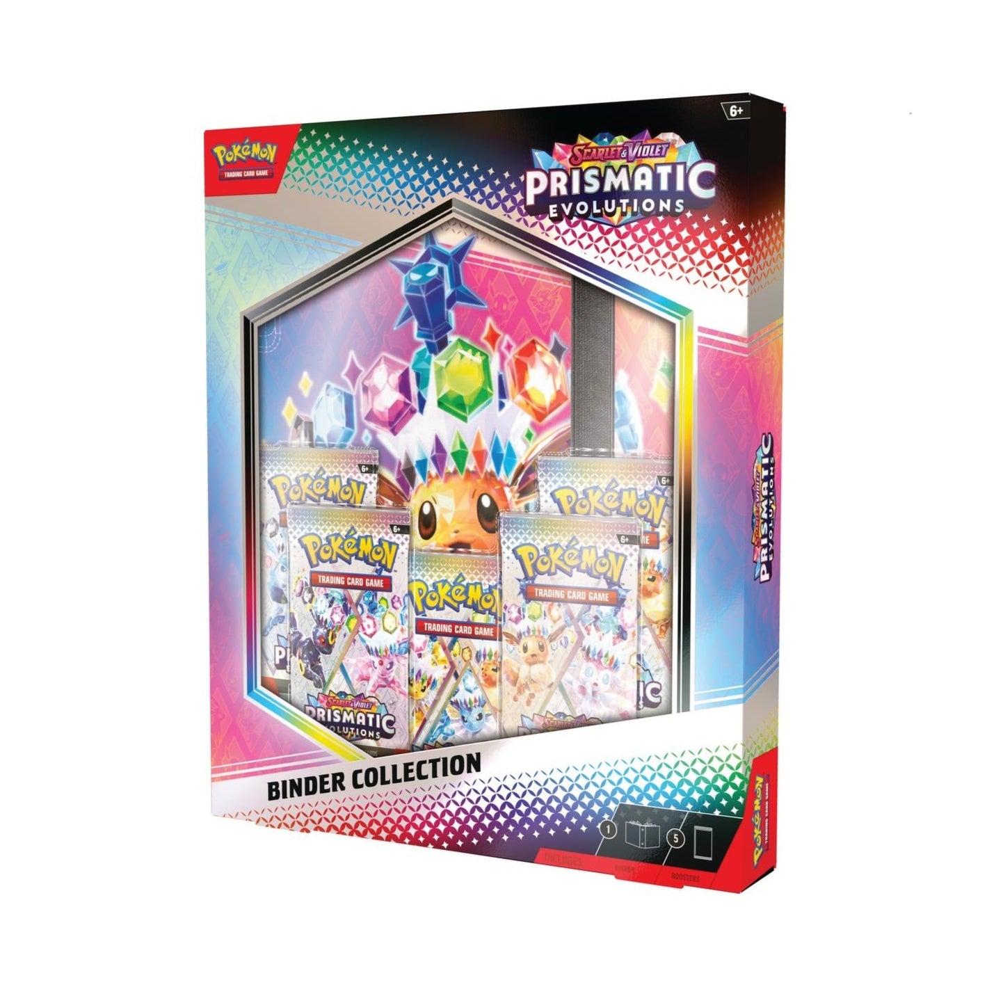 *LIMIT 1* Prismatic Evolution Binder Collection- Pokémon (4 packs)