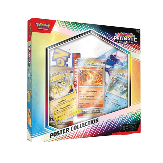 *LIMIT 2* Prismatic Evolutions Pokémon Poster Collection (3 packs)