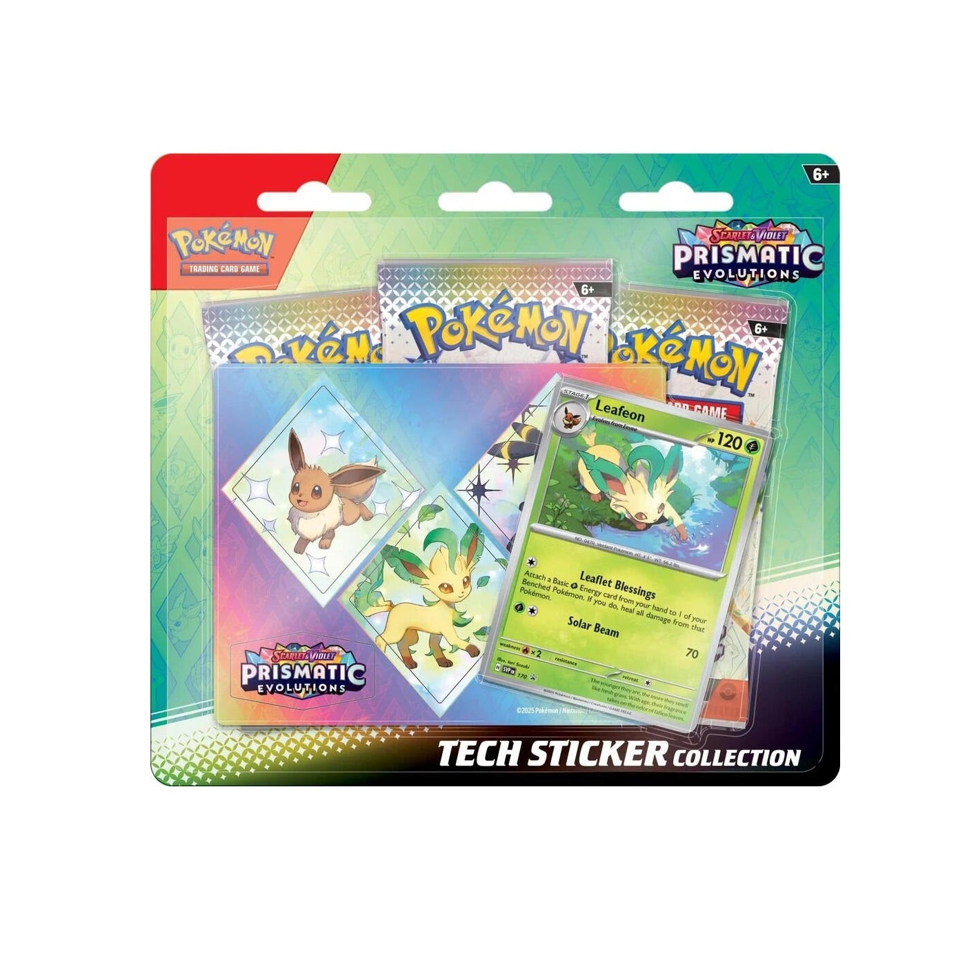 *LIMIT 3* Prismatic Evolutions Tech Sticker Collection-(3 Packs)