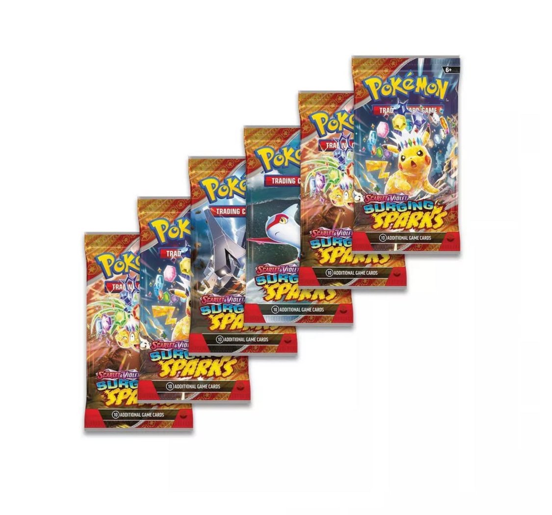 Surging Spark Pokémon Booster Bundle (6 packs)