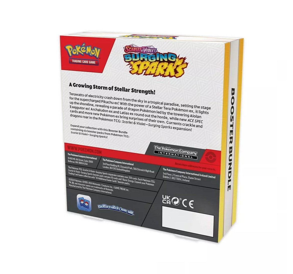 Surging Spark Pokémon Booster Bundle (6 packs)