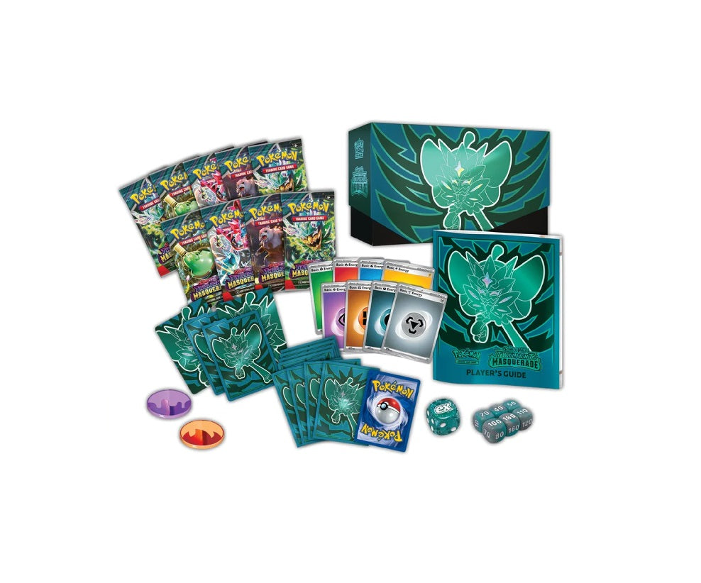 Pokémon TCG: Scarlet & Violet-Twilight Masquerade Pokémon Elite Trainer Box Contents