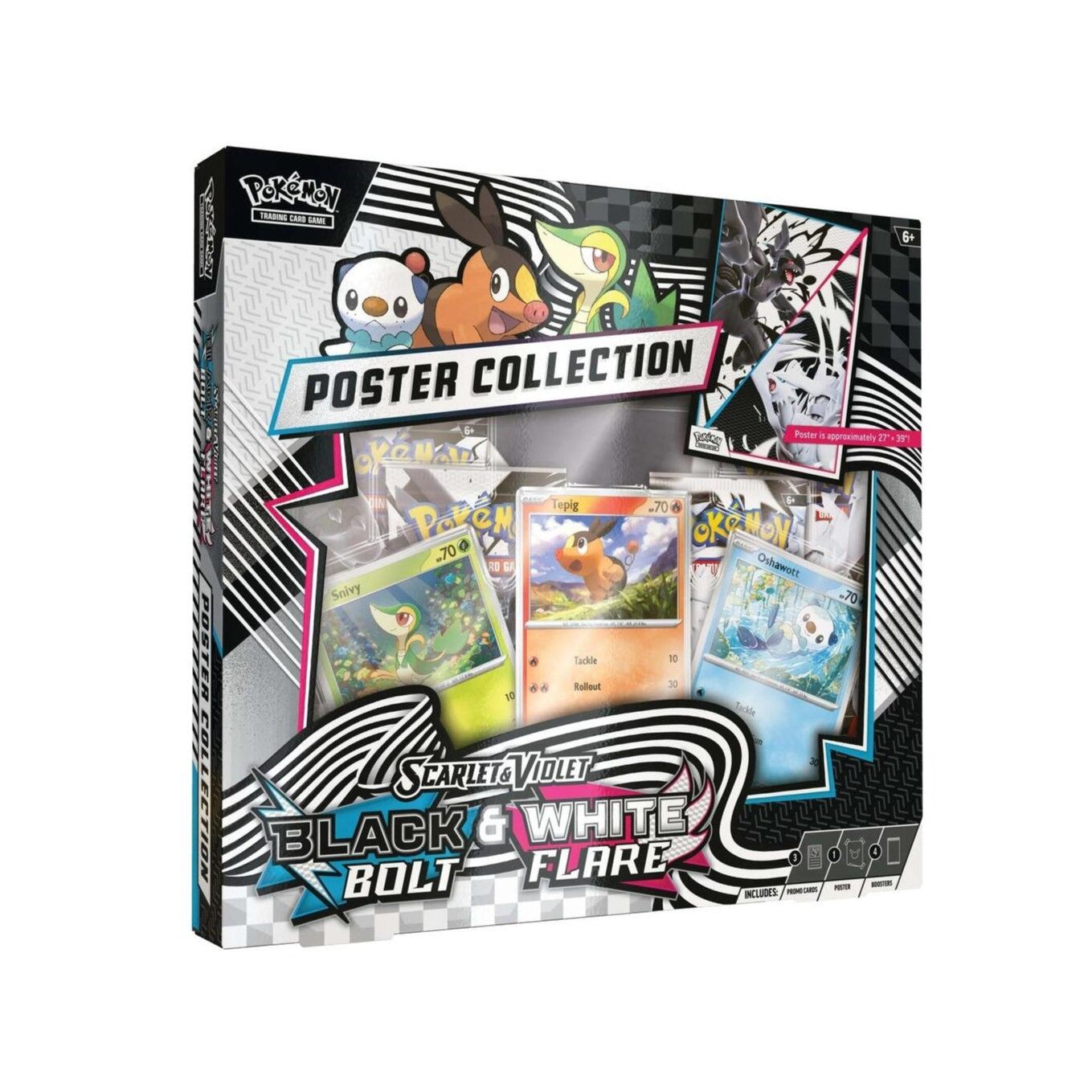 Unova Poster Collection - SV: Black Bolt (4 Packs)